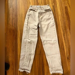 Light Tan Zara High Waist Mom Jeans